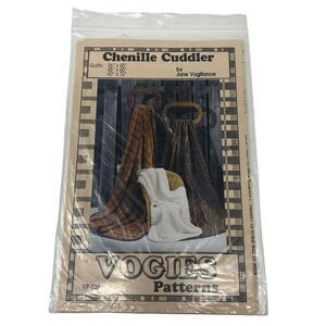 Chenille‎ Cuddler Blanket Quilt Pattern by Vogies Patterns Flannel Quilting